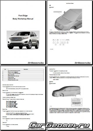 Ford Edge 2015-2021 Body dimensions