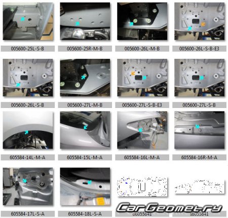Контрольные  размеры кузова Infiniti Q60 COUPE (CV37) 2017-2024