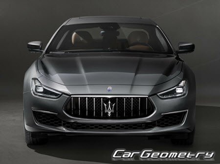 Геометрия кузова Maserati Ghibli III (M157) 2013-2018
