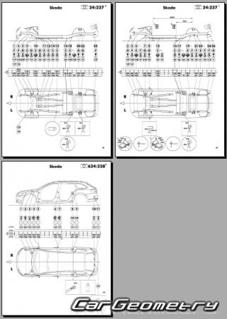 Размеры кузова Skoda Superb III 2015–2022