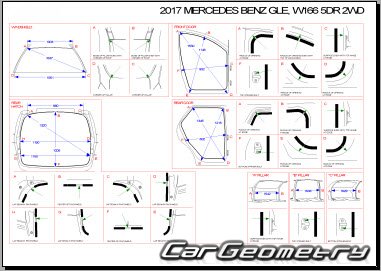 Mercedes GLE-Class (W166) с 2015 Body dimensions
