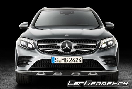 Кузовные размеры Mercedes GLC-Class (X253) 2015–2021, Размеры кузова Мерседес ГЛц класса