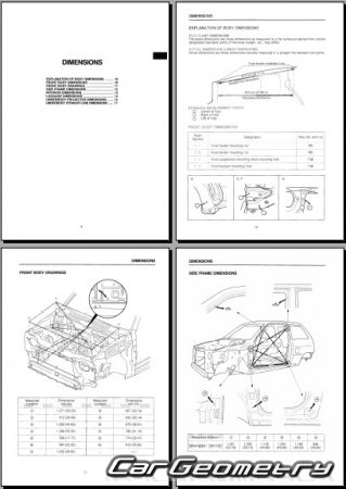 Mazda 121 3-door (DA) 19861991 Body shop manual