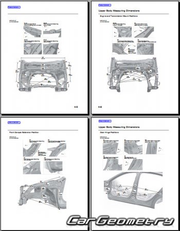 Acura ILX (DE) 2016-2020 Body dimensions