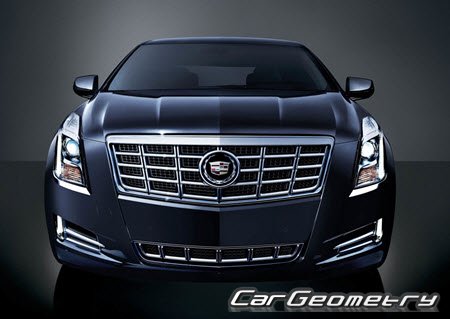 Кузовные размеры Cadillac XTS 2013-2019, Размеры кузова Кадиллак икСТС