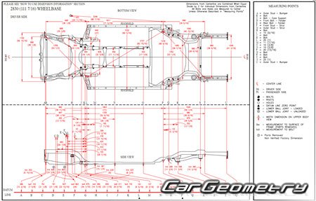 Honda Accord Touring Hybrid 2018-2023 Body dimensions