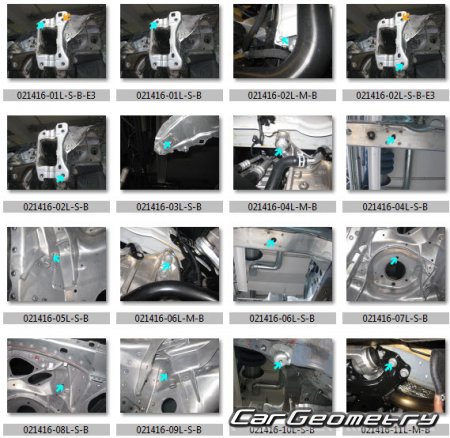 Размеры кузова Audi A6 (4H,C8) 2018-2025 Body Repair Manuals