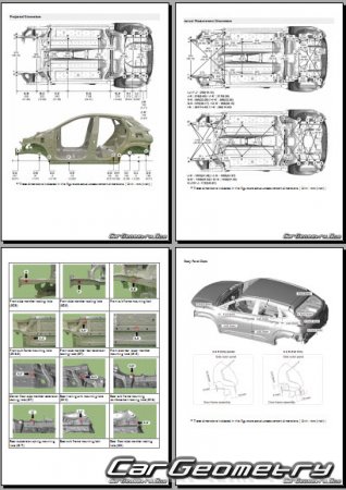 Геометрия кузова Hyundai Kona Hybrid (OS HEV) с 2019