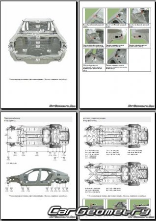 Размеры кузова Hyundai Sonata (DN8) с 2020 Body shop manual
