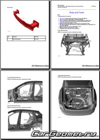 Кузовные размеры Ford Escape 2020-2026 Body dimensions
