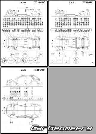 Размеры кузова Ауди Q3 Sportback 2020–2024