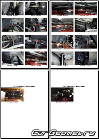 Кузовные размеры Kia Stinger (CK) 2018–2023 Body Repair Manual