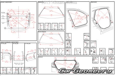   Nissan Teana (L33) 20132016 Body dimensions