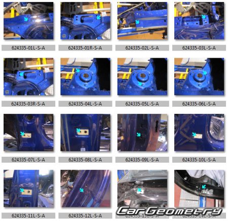 Размеры кузова Seat Arona 2018 2017-2025 Body repair manual