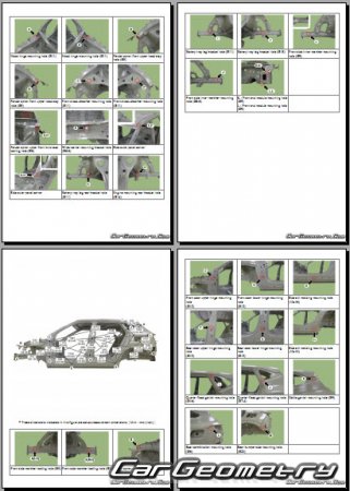 Кузовные размеры Kia Seltos (SP2) 2020-2026 Body shop manual
