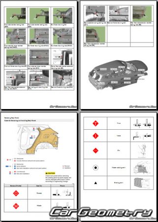 Кузовные размеры Kia Seltos (SP2) 2020-2026 Body shop manual