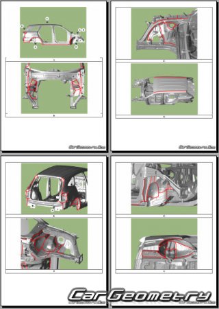 Kia Sorento (MQ4) с 2021 (гибридные версии HEV и PHEV) Body dimensions