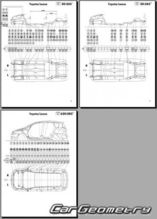 Toyota Corolla Spacio (E12#) 2001-2007 Body dimensions