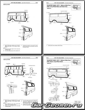Toyota Hiace (H1#) 19891995 Collision Repair Manual