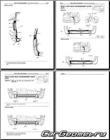 Toyota Hiace (H1#) 19891995 Collision Repair Manual