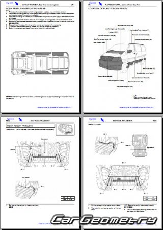 Toyota Hiace (H1#) 1996–2004 Collision Repair Manual