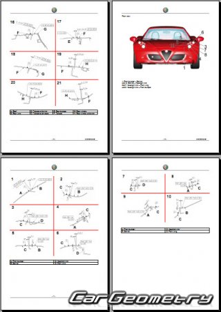 Alfa Romeo 4C (Type 960) 2014-2020 Body dimensions