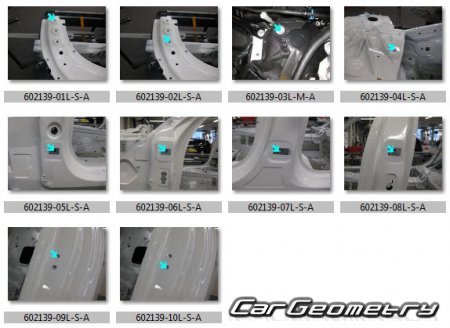 Кузовные размеры BMW 7 Series G12 2016-2022 Body dimensions