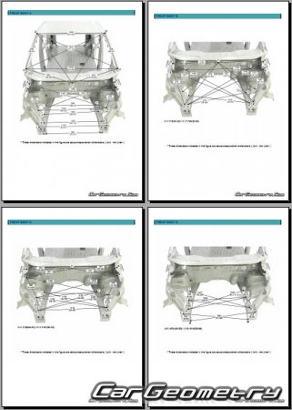 Размеры кузова Hyundai Staria (US4) с 2021 Body Repair Manual