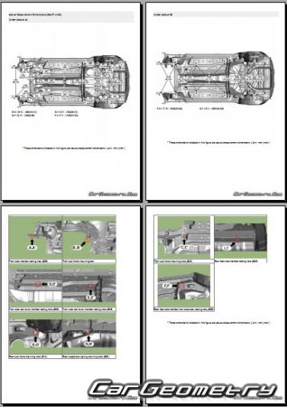 Размеры кузова Hyundai Creta (SU2) 2021-2026 Body Repair Manual