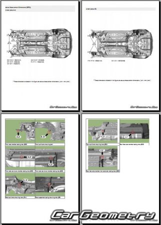 Размеры кузова Hyundai Creta (SU2) 2021-2026 Body Repair Manual