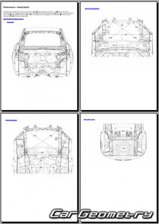 Размеры кузова Опель Мокка, Геометрия Opel Mokka с 2012 Body dimensions