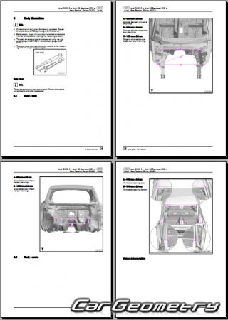 Audi Q3 (F3N) 2019-2024 Body dimensions