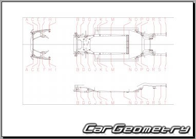 Кузовные размеры Genesis G80 (RG3) 2021-2026 Body Repair Manual