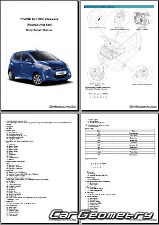 Hyundai EON (HA) 2012-2019 Body dimensions