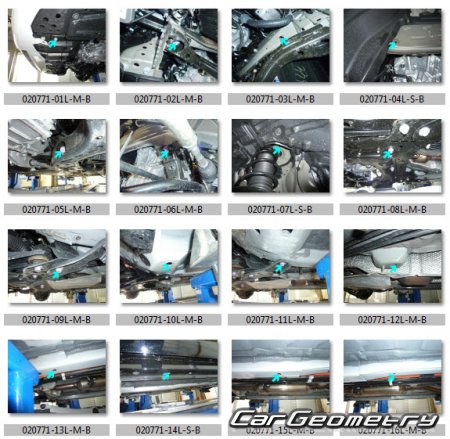 Размеры кузова Toyota Yaris Cross 2021-2027 Collision Repair Manual