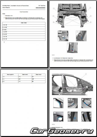 Ford Fiesta 2017-2024 (3DR и 5DR Hatchback) Body dimensions