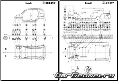 Suzuki Wagon R+ 1998-2000 Body dimensions