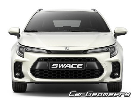 Кузовные размеры Suzuki Swace 2020-2025, Размеры кузова Сузуки Свайс
