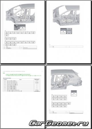 Размеры кузова Suzuki Swace 2020-2025 Body dimensions