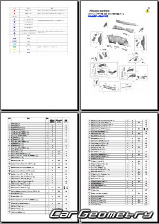 Размеры кузова Suzuki Xbee (MN71S) 2017-2022 (RH Japanese market) Body Repair Manual
