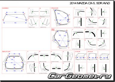 Mazda CX-5 (KE) 2012-2017 (RH Japanese market) Body dimensions