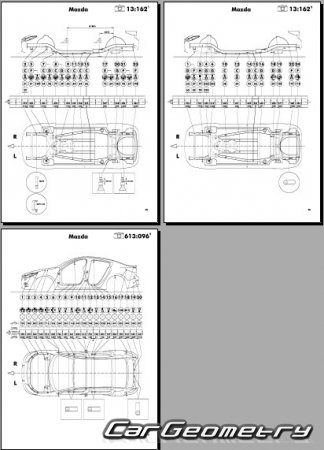 Mazda Axela Hybrid (BY) 2013-2019 (RH Japanese market) Body dimensions