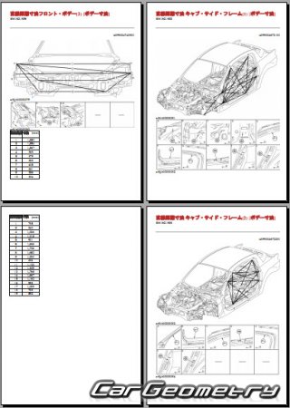 Mazda RX-8 (SE) 2003–2011 (RH Japanese market) Body dimensions