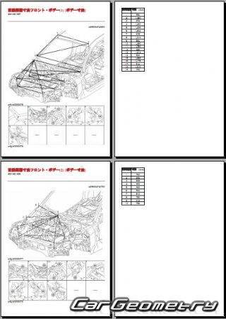 Mazda RX-8 (SE) 2003–2011 (RH Japanese market) Body dimensions