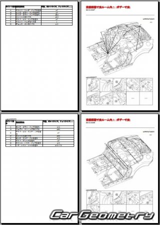 Mazda Roadster (NC) 20062014 (RH Japanese market) Body dimensions