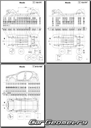 Mazda Demio (DJ) 2015-2020 (RH Japanese market) Body dimensions