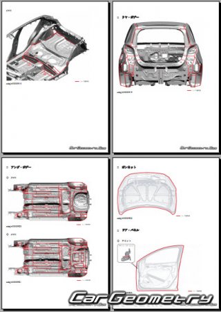 Размеры кузова Mazda2 (DJ) с 2020 (RH Japanese market) Body dimensions