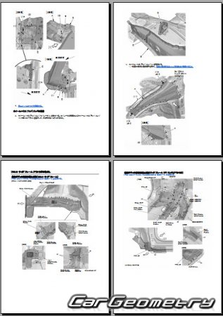 Honda Jade (FR5) 2015-2020 (RH Japanese market) Body Repair Manual