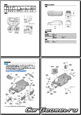 Honda Jade Hybrid (FR4) 2015-2020 (RH Japanese market) Body Repair Manual