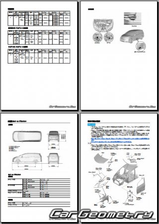 Honda Odyssey (RC1 RC2) 2013-2019 (RH Japanese market) Body Repair Manual